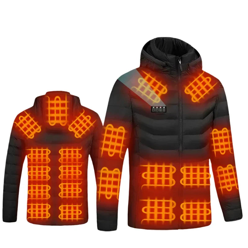 Heated Jacket for Men & Women USB Electric Winter Coat