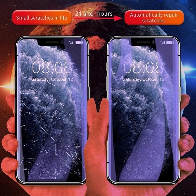 4pcs Anti Spy Privacy Soft Hydrogel Film For iPhone 13 12 11 14 Pro Max Mini X XR XS Max 6 14 7 8 Plus 12pro 13 Screen Protector Tempered Glass Screen Protector Guard for iPhone HD Clear Scratch Resistant Anti-Fingerprint Tempered Glass Film