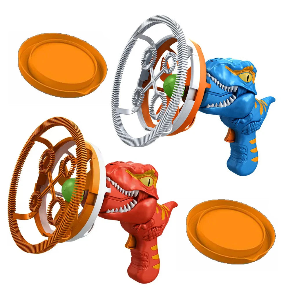 2-in-1 Electric Bubble Gun Toy Dinosaur Bubble Machine for Kids