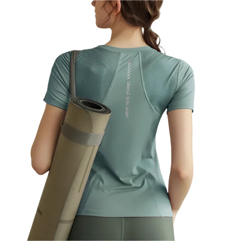 Quick Dry Yoga Top Perfect for Running Training and Yoga
