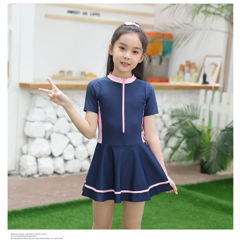 Girls' One Piece Swimsuits Sizes Medium and Large