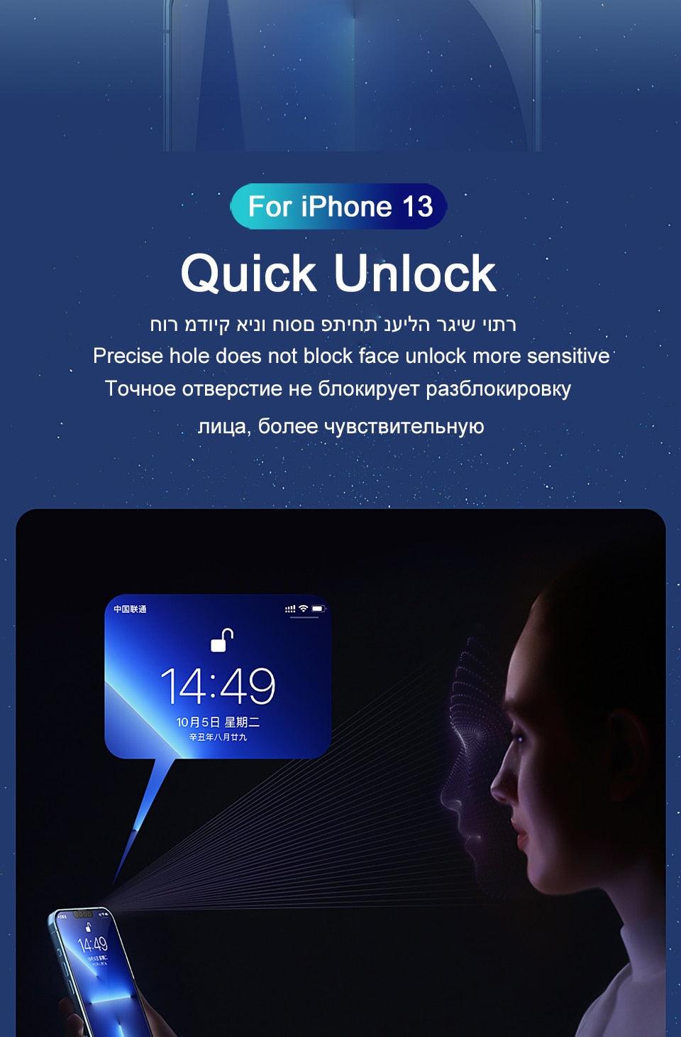 Full Cover Film For iPhone 13 12 11 14 Pro MAX Mini Screen Protector XS Max XR X 7 8 6S Plus SE 2020 Phone Accessories Screen Protector Ultra Strengthened Tempered Glass