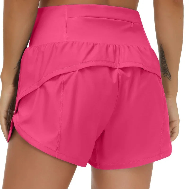 Stay Active in Style High Waisted Workout Shorts