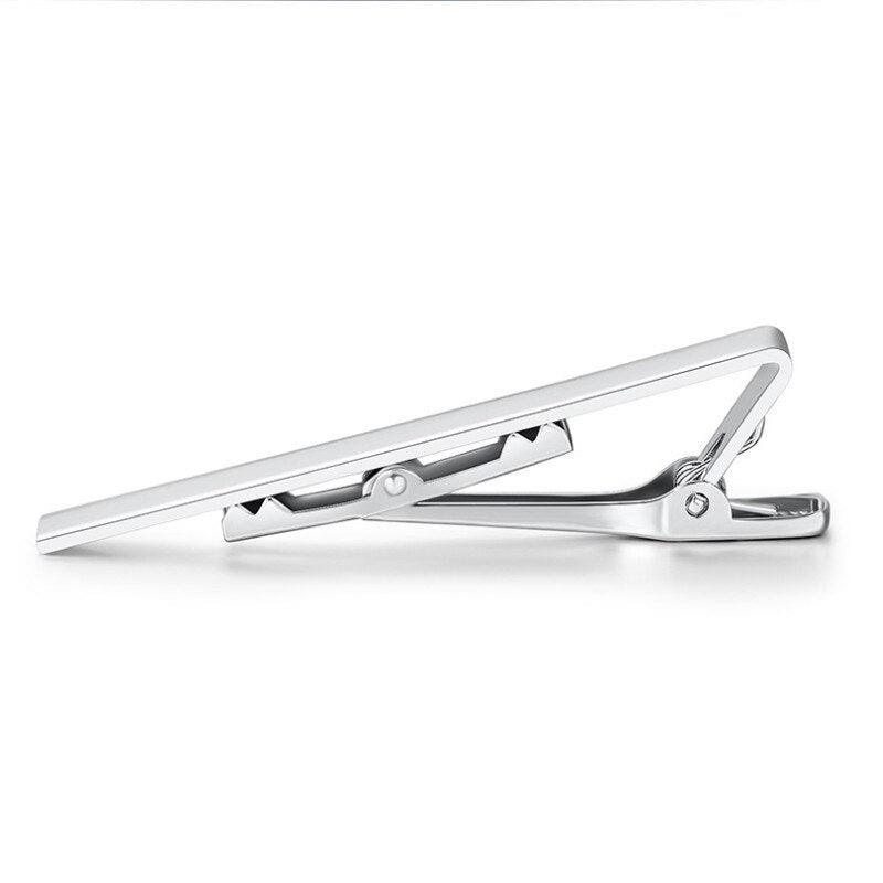 Simple Tie Clip Men Metal Copper Necktie Bar Clip Gold Silver Black 3 Bright Colors Best Gifts For Your Father Lover And Friends Simple Classic Bar Clasp Practical Necktie Accessories Fashion Men Tie Clips Luxury Clothing Jewelry
