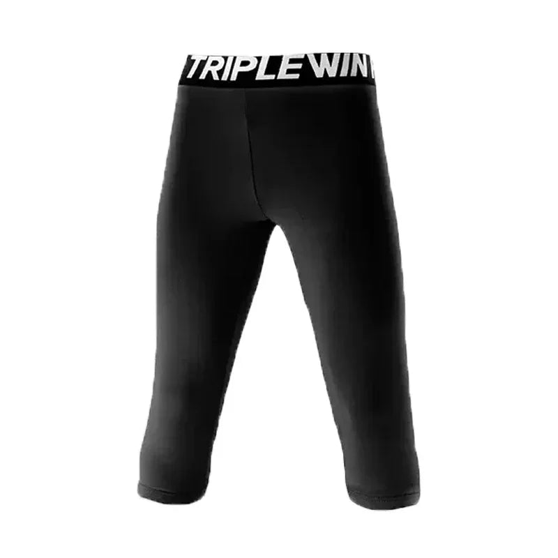 Kids Boy Girl Capri Running Tights Pants