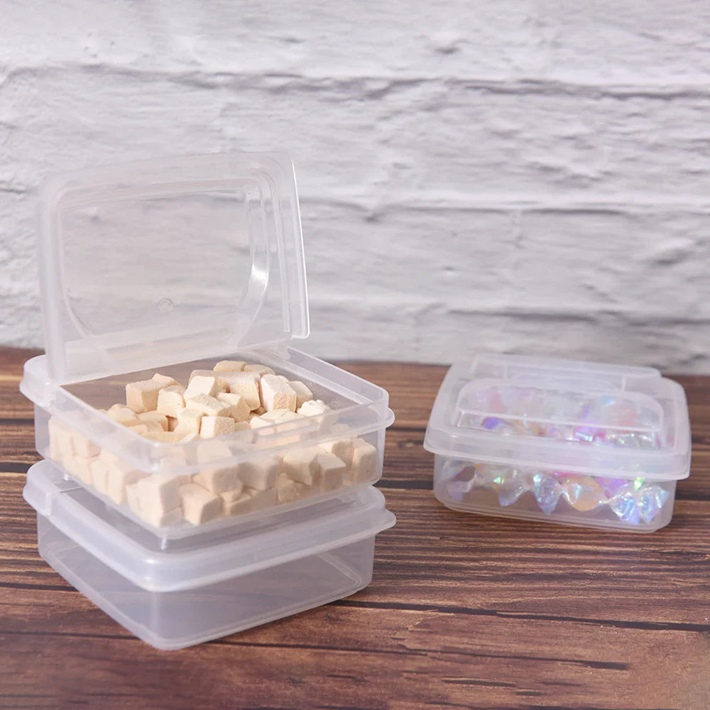 Plastic Transparent Refrigerator Storage Box, Cheese Container, Kitchen Organizer
