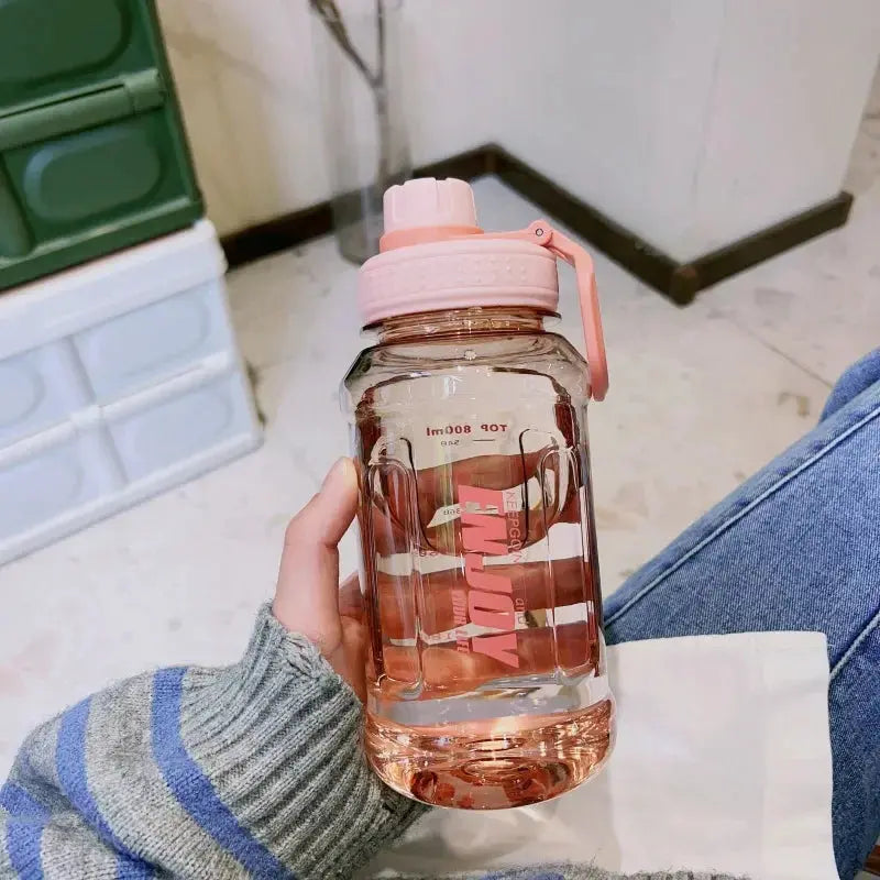 1 Liter Sport Bottle with Filter Big 800ml Drinking Bottle