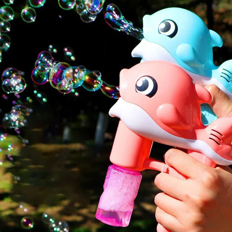 Colorful Bubble Magic Electric Soap Dispenser for Outdoor Play