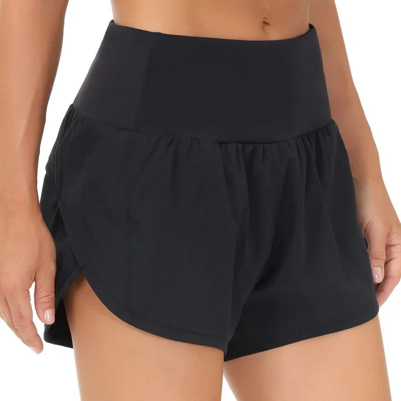 Stay Active in Style High Waisted Workout Shorts