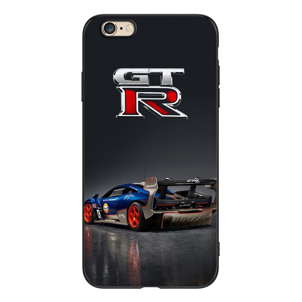 Cute Cover Soft Silicone Print Cars Print Phone Case For Iphone 5s 5 S Se 2016 4.0" Case Phone Cover On Iphone 6s 6 S Plus Funda Bumper Black Case Sport Race Car