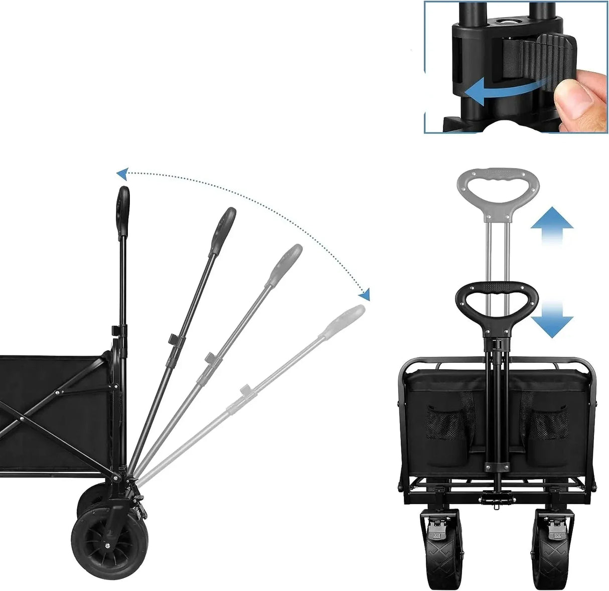 Heavy-Duty Collapsible cart with Wheels