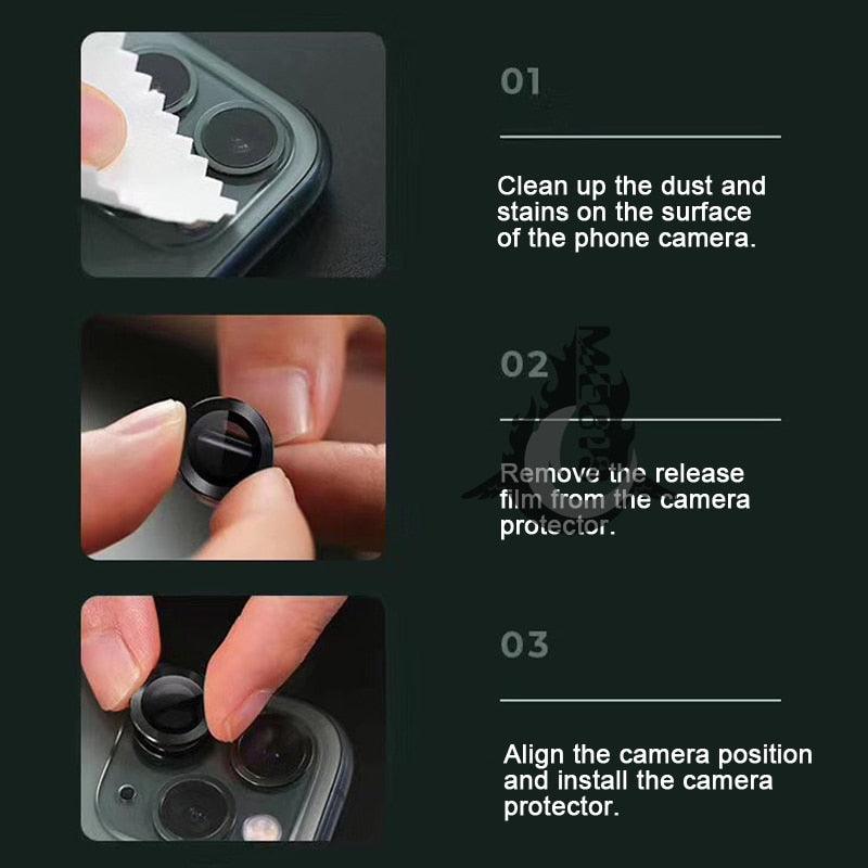 Camera Glass for iPhone 13 Mini Pro Max Glass Protector Camera iPhone 13 Protective Glass iPhone 13 Pro Max Screen Protector Camera Cover Circle Tempered Glass Protector