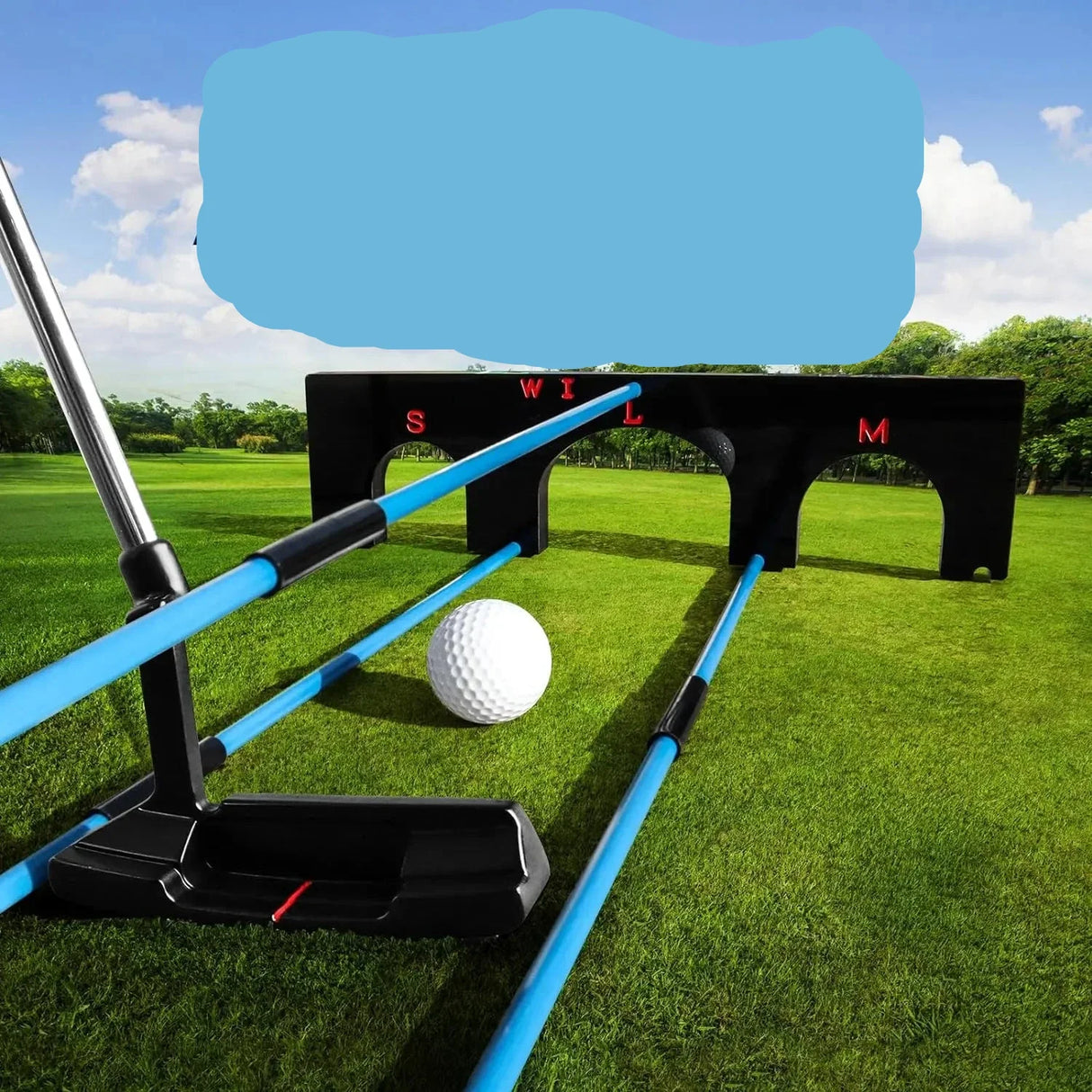 Golf Training Aid Alignment Gate 6 Sticks 5 Angles