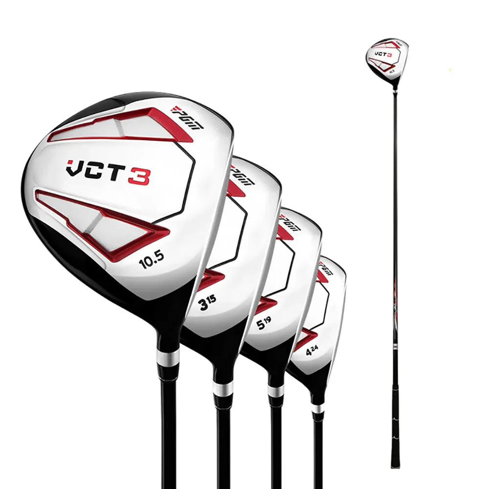 Complete Golf Set Drivers Fairways Hybrids Wood Pole 1/3/5/U4