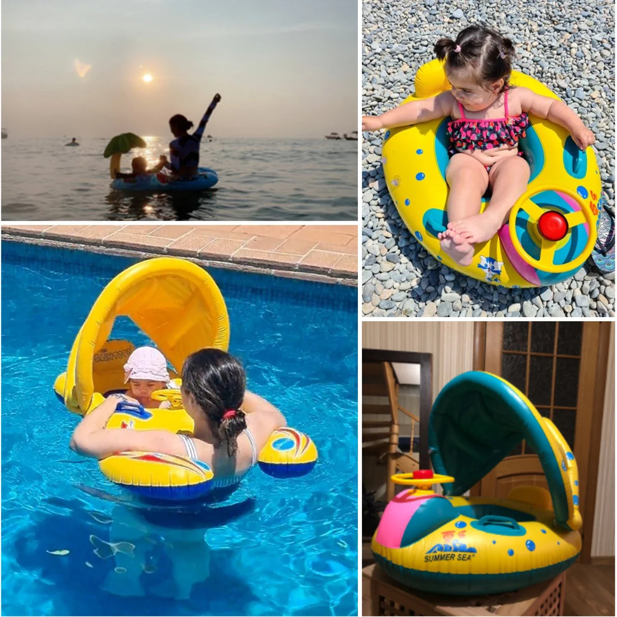 Baby Swimming Pool Float Infant Inflatable Floating Ring Kids