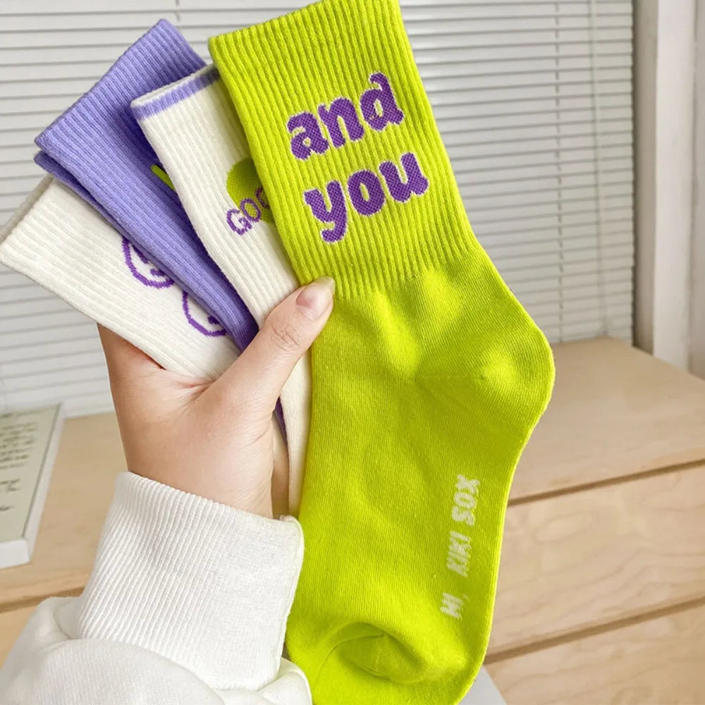 Breathable Stylish Crew Socks