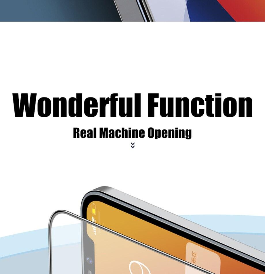 9D Full Cover Glass Screen Protector for IPhone 11 Pro Max 14 12 X s XS XR Tempered Glass on IPhone 13 Mini 7 8 6S Plus SE Film Tempered Glass Screen Protector Compatible for iPhone