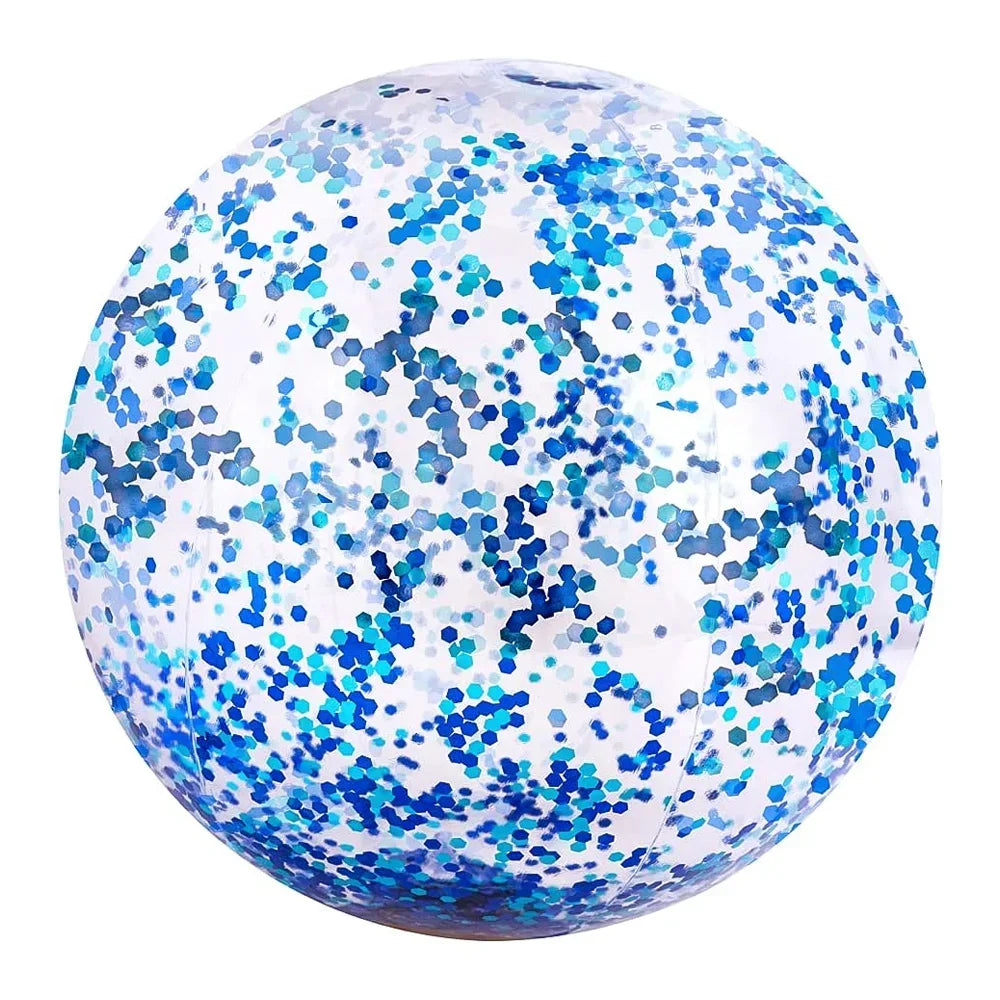 40/60cm Inflatable Glitter Beach Ball Perfect for Summer Pool Parties!