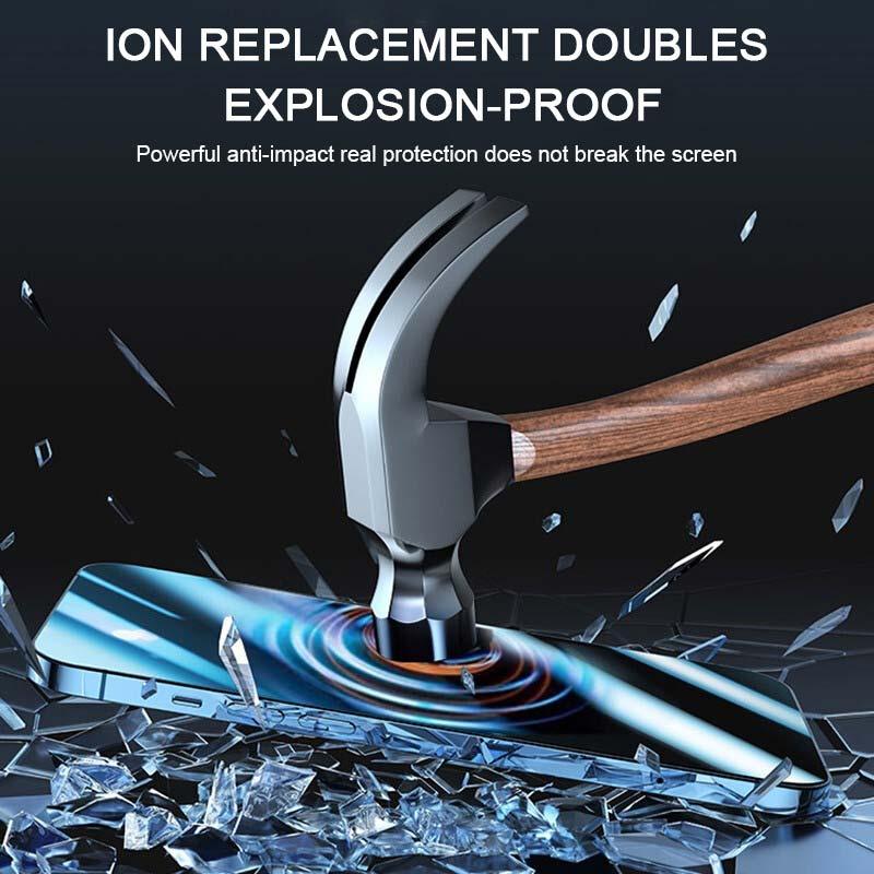 9999D Full Cover Tempered Glass For IPhone 11 12 13 Pro Max X XS Max XR Screen Protector On IPhone 12 Mini Protective Film Edge To Edge Full Coverage And 9H Hardness Anti-Scratch Shockproof Protection Screen Cover Shield