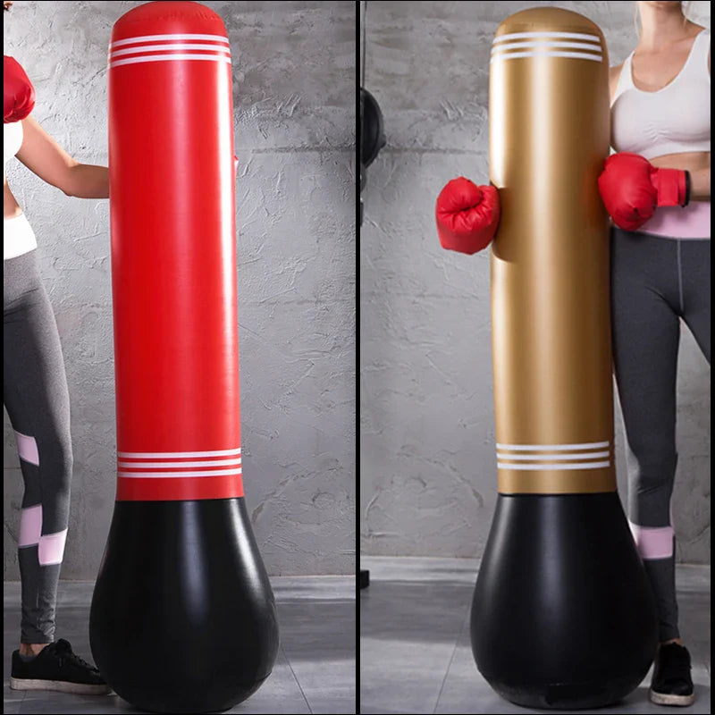 Unleash Your Inner Fighter Inflatable Tumbler Punching Bag