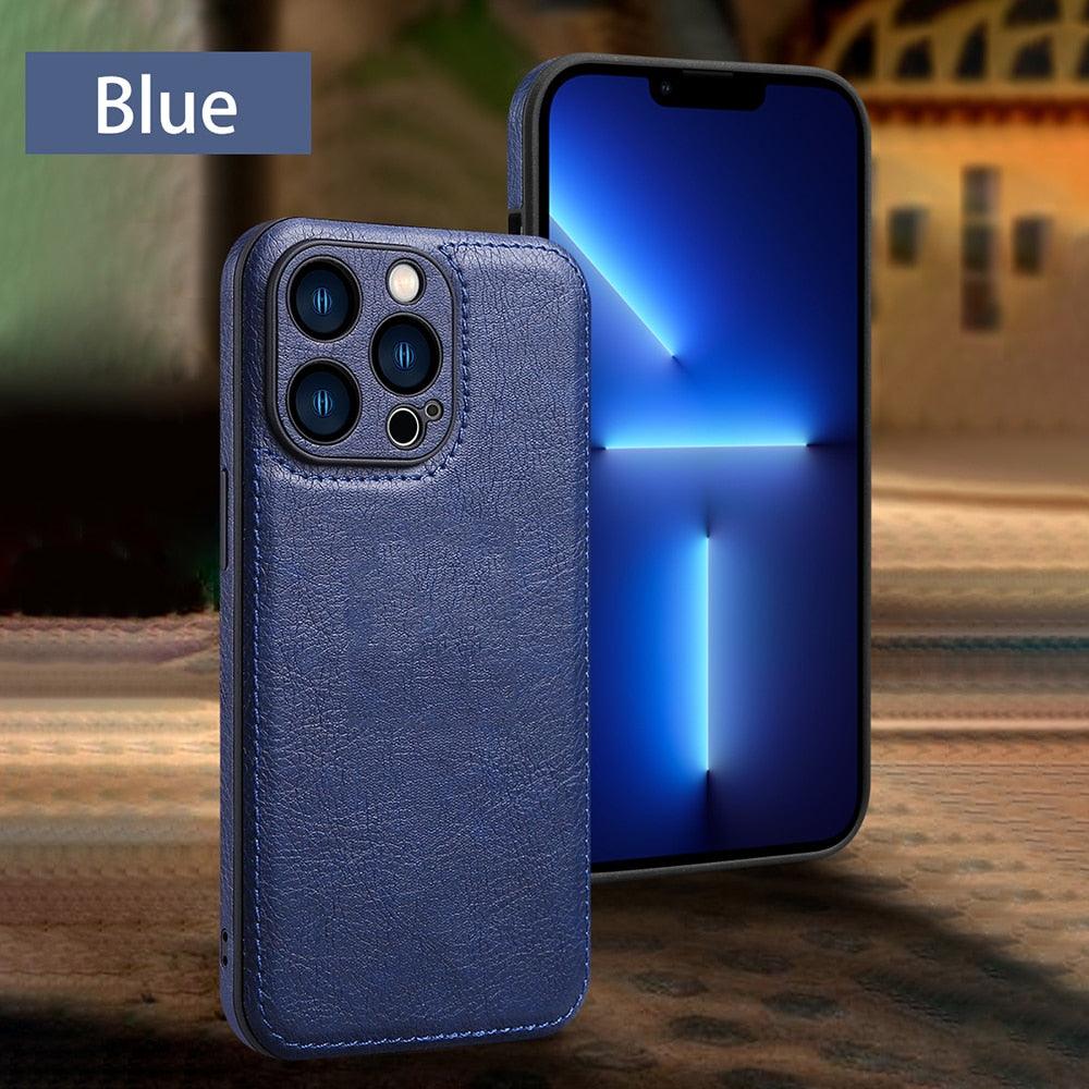 Luxury PU leather Phone Case For iPhone 14 13 Pro Max 12Pro 11Pro Max 13 12 Pro XS MAX XR X SE 7 8 plus Fashion Back Cover Leather Back Case for iPhone 14 Pro Shockproof Cover for iPhone