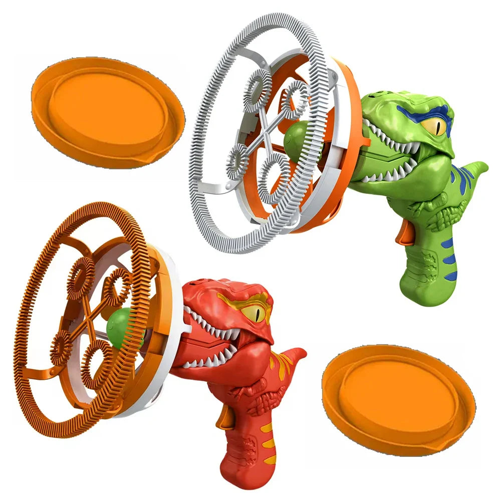 2-in-1 Electric Bubble Gun Toy Dinosaur Bubble Machine for Kids