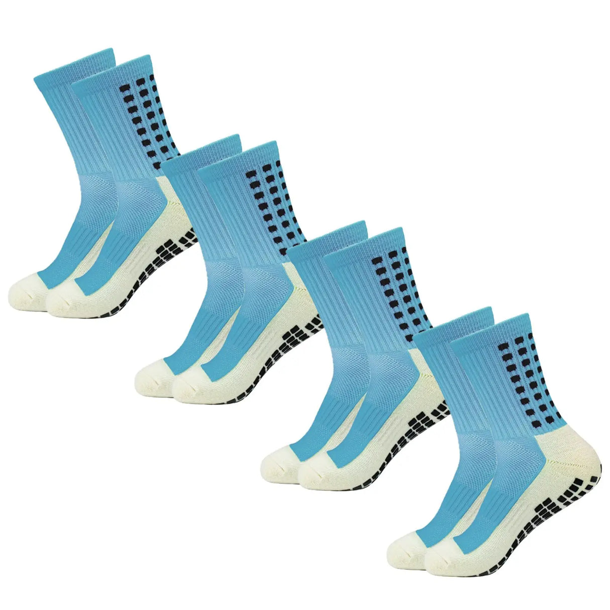 4 Pack Men s Anti Slip Soccer Socks