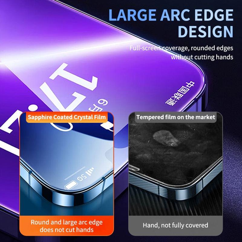 40D High Quality Full Cover Screen Protector For iPhone 14 13 12 11 PRO MAX Tempered Glass For Iphone XS XR X14 13 12 Mini Plus Tempered Glass Screen Protector Compatible For iPhone