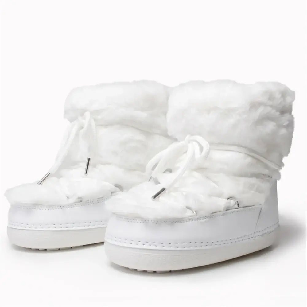 Stay Warm in Style Winter Fur Boots