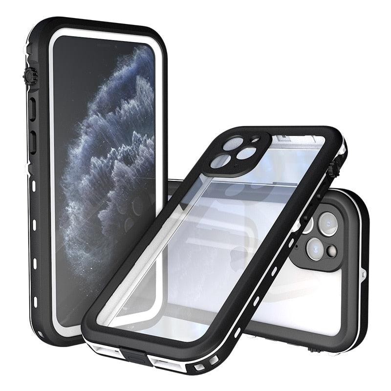 Waterproof Case For iPhone 14 13 12 11 Pro Max 14Plus 12Pro Durable Water Proof Cover Sport 360 Protect iPhone12 Mini Waterproof Case for iPhone Drop Resistant Iphone Clear Back