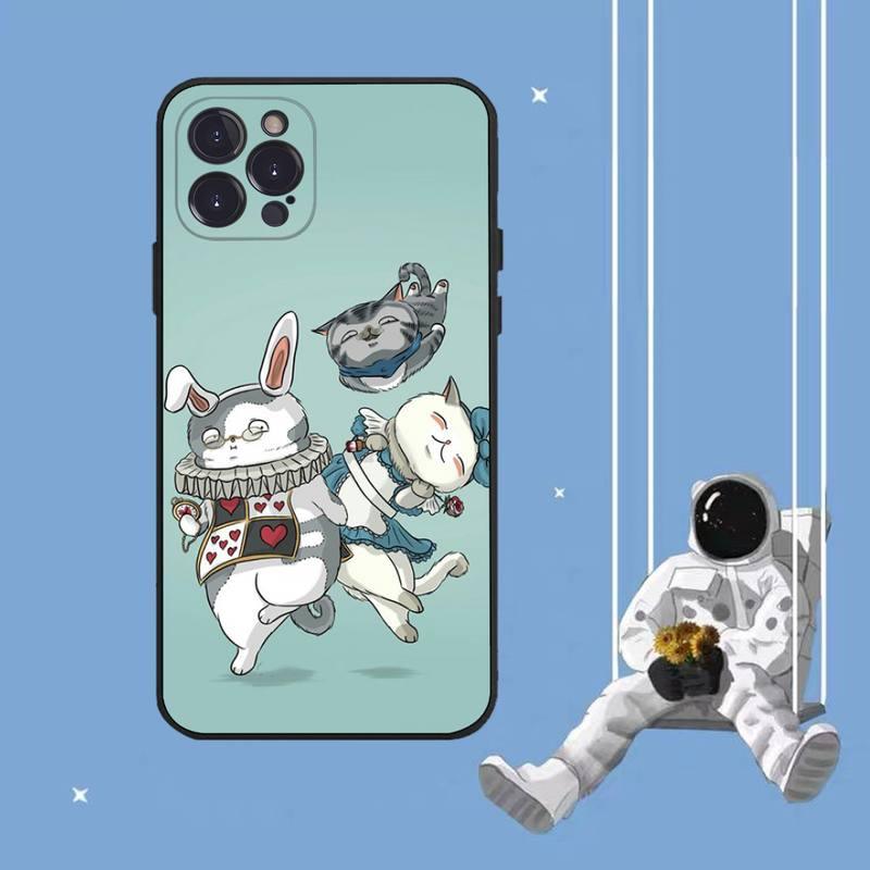 Cat Cute Art Phone Case For Iphone 8 7 6 6s Plus X Se 2020 Xr Xs 14 11 12 13 Mini Pro Max Mobile Case Transparent Soft Protective Clear Case Compatible For Iphone