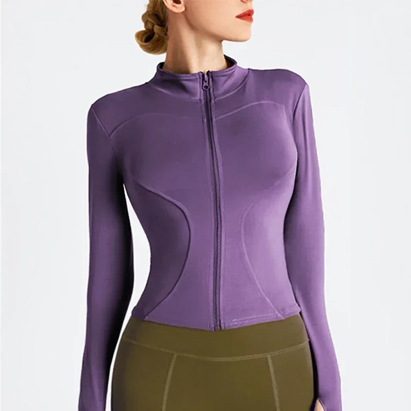 Women's Lightweight Zip Up Workout Jacket