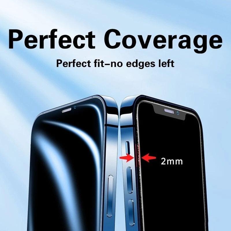 9D Full Cover Glass Screen Protector for IPhone 11 Pro Max 14 12 X s XS XR Tempered Glass on IPhone 13 Mini 7 8 6S Plus SE Film Tempered Glass Screen Protector Compatible for iPhone