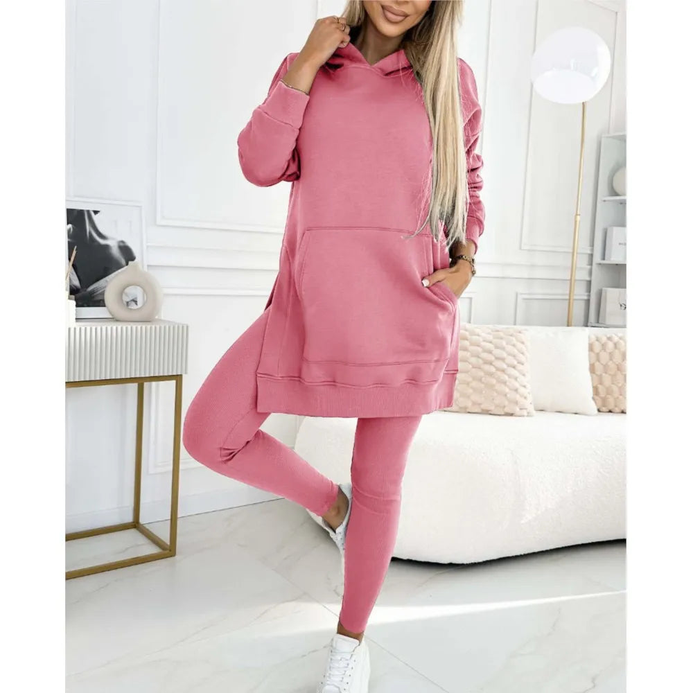 Perfect Winter Outfit Hoodie and Leggings Set