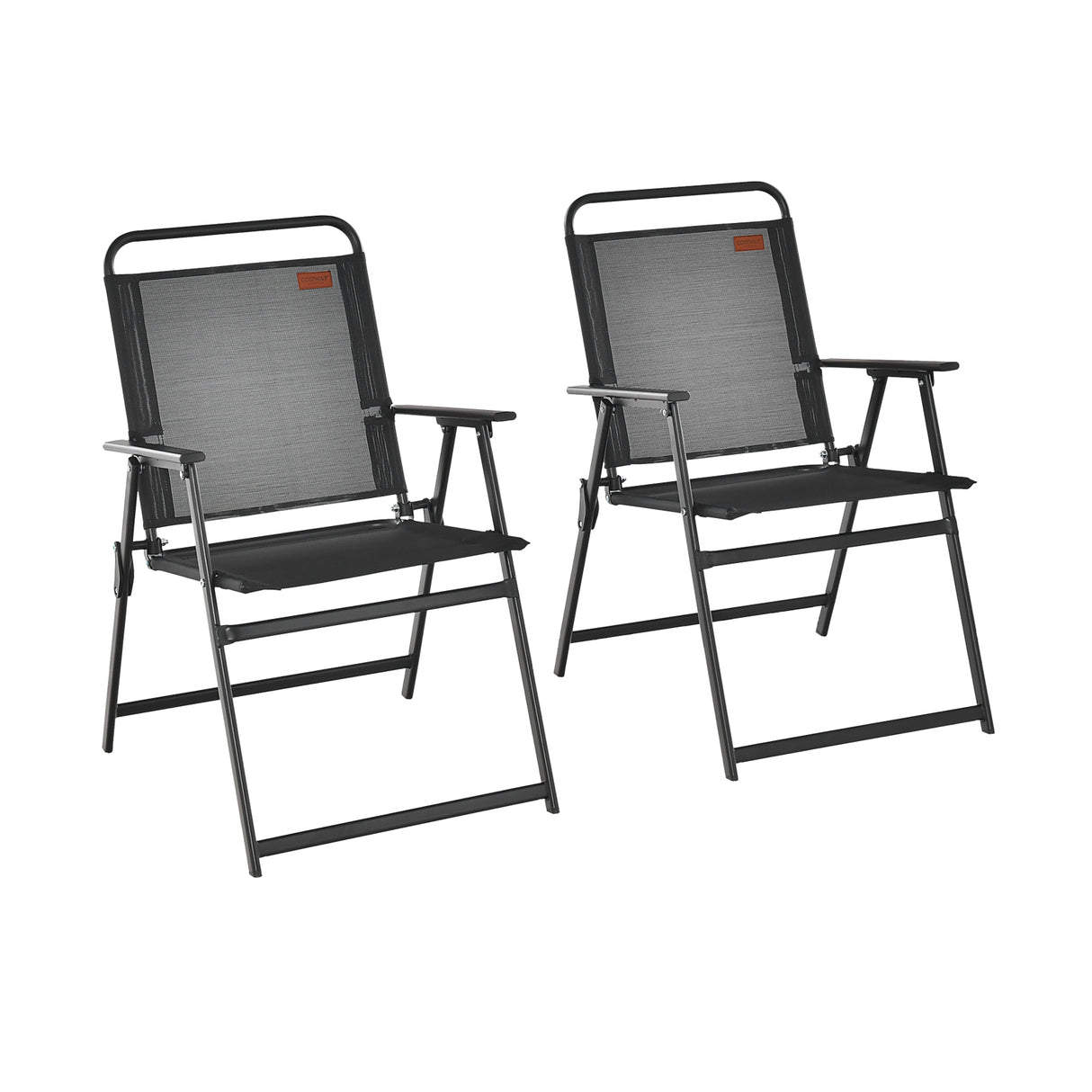 Set of 2/4/6 Outdoor Folding Chairs with Breathable Seat-Set of 6
