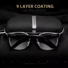 Luxury Elegent Aluminium Magnesium Sunglasses Retro Steampunk Round glasses Polarized Sun glasses for Women and Men With UV400 Protection