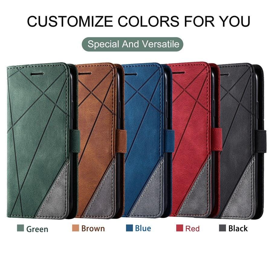 Wallet Flip Leather Case For Xiaomi Redmi 10 10A 10C 9 9A 9C 9T Note 11S 11 Pro 10S 10 Pro 9 Pro 8T 7 Poco X4 GT M4 Pro F4 11T Flip Wallet Case With Magnetic Closure Card Slots Wrist Strap Protective Case