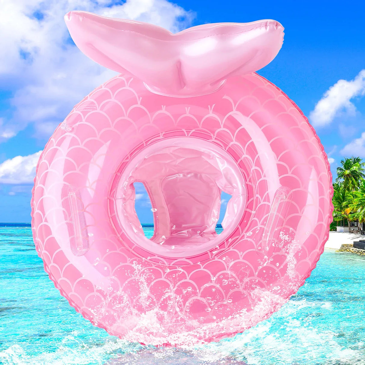 Safe and Secure Mermaid Baby Swim Float