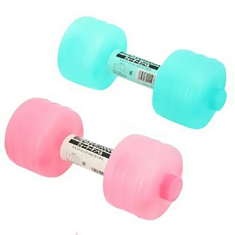 2Pcs 1kg Water Dumbbells for Home Gym Fitness & Workout Equipment