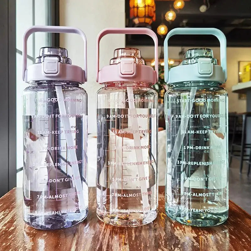 Portable Water Jug with Time Marker Stay Motivated