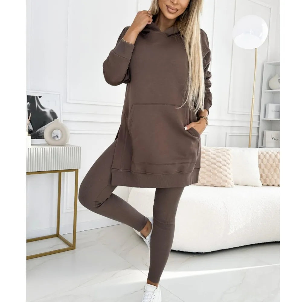 Perfect Winter Outfit Hoodie and Leggings Set