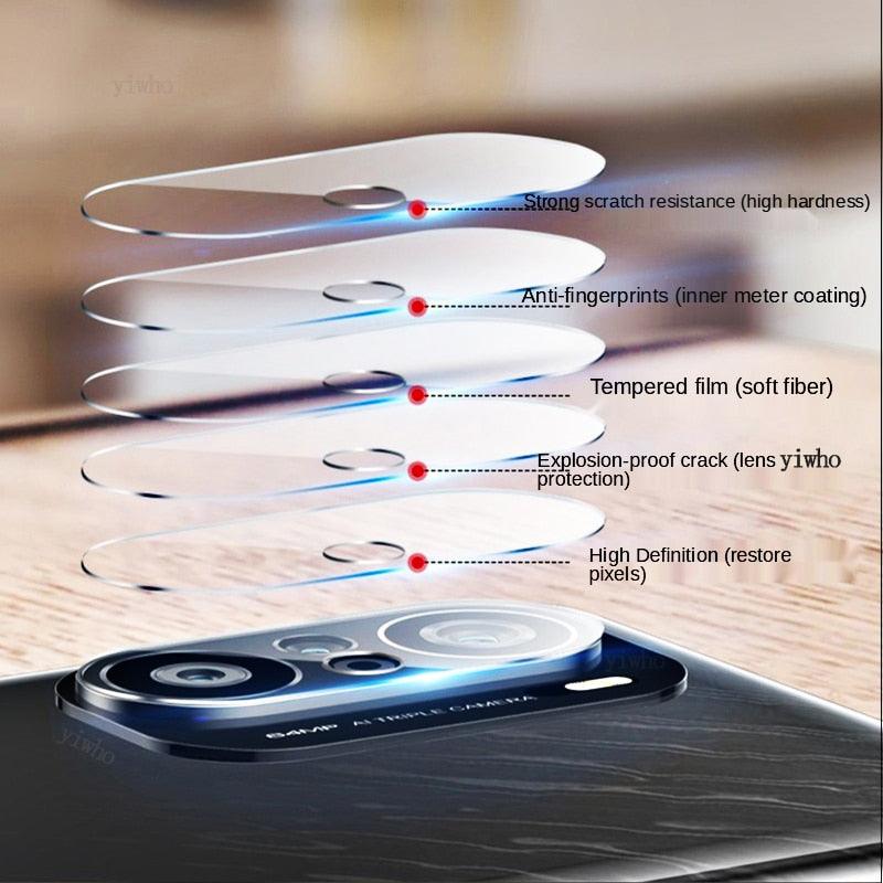 5PCS Tempered Glass For iphone 13 Pro Max Mini Camera Lens Protectors Film For 12 11 se3 se 2022 2020 6 7 8 plus Tempered Glass Camera Protector Case Friendly Camera Lens Protector For iPhone