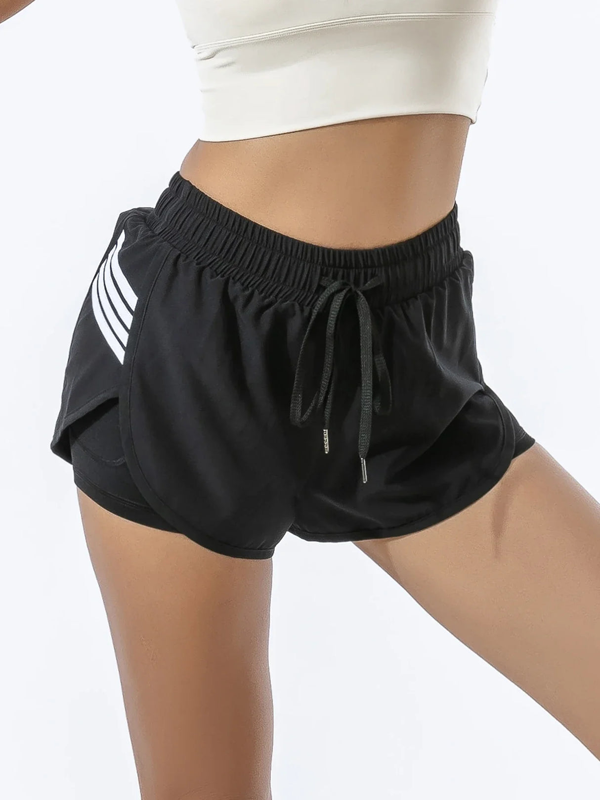 Two Layer Moisture Wicking Sports Shorts