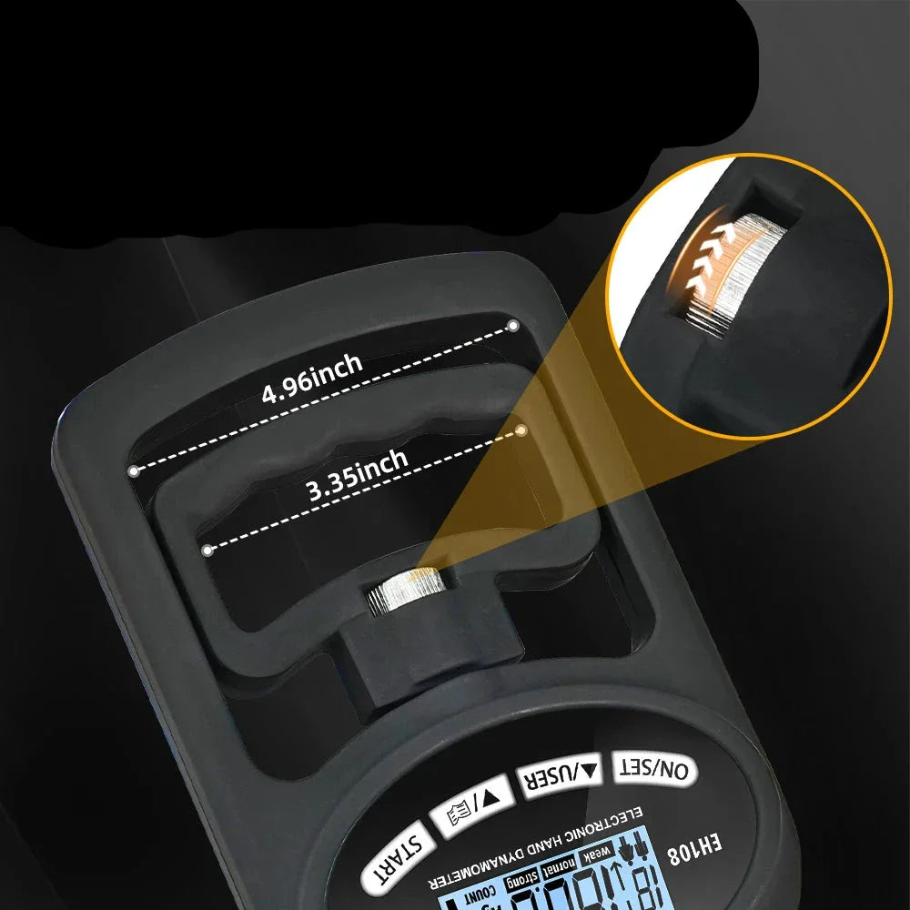 Precision Hand Grip Tester 265lbs 120kg USB LCD
