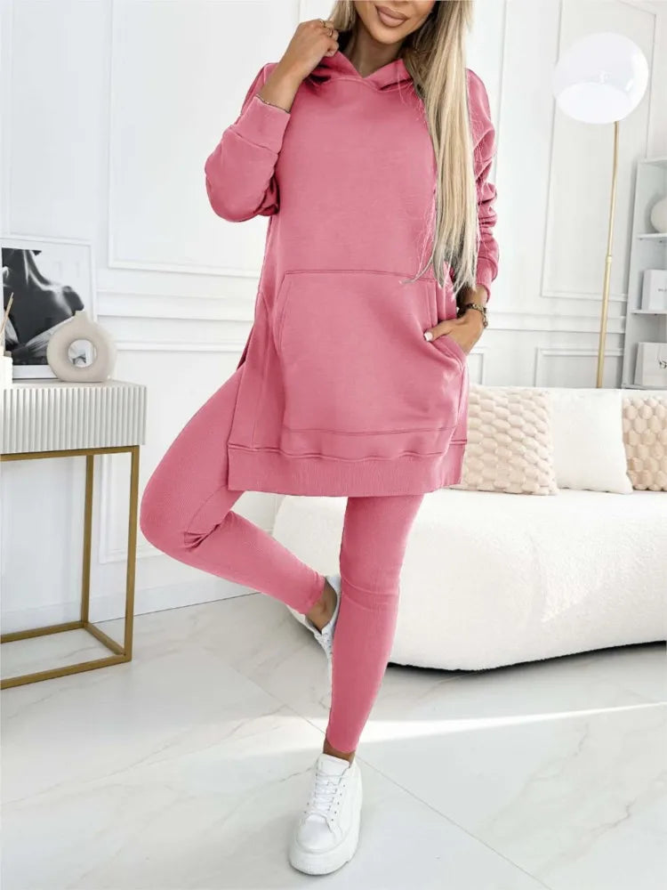 Perfect Winter Outfit Hoodie and Leggings Set
