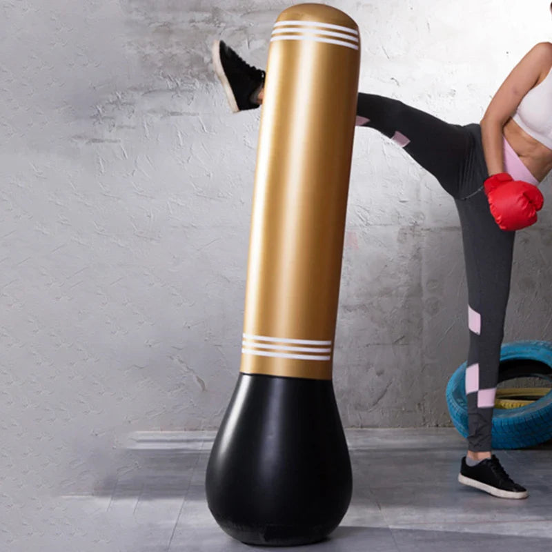 Unleash Your Inner Fighter Inflatable Tumbler Punching Bag