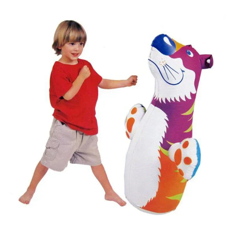 Inflatable Dinosaur & Penguin Tumbler Toys Fun for Kids and Adults