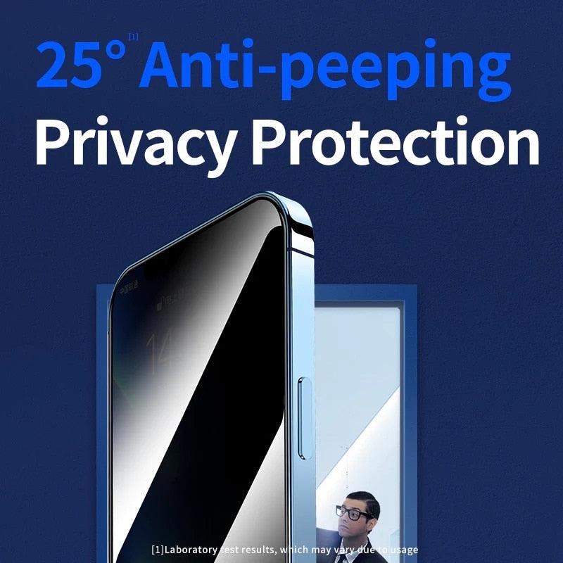 Edge to Edge Coverage Screen Protector for iPhone 14 Pro Max 12 13 Dust Free Phone Screen Protector Glass With Install Proof Without Bubbles