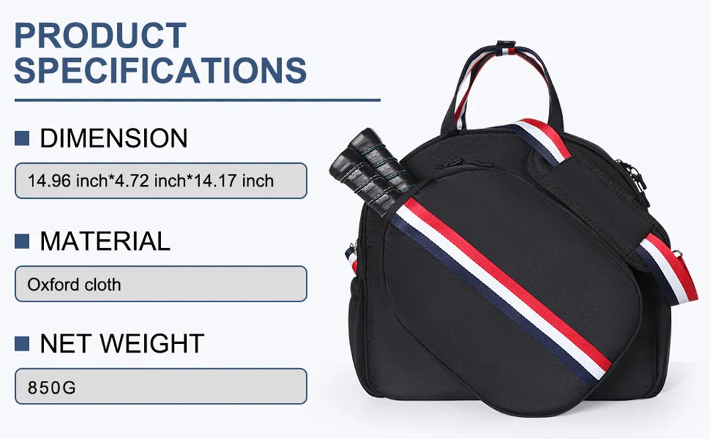 Adjustable Pickleball Paddle Backpack