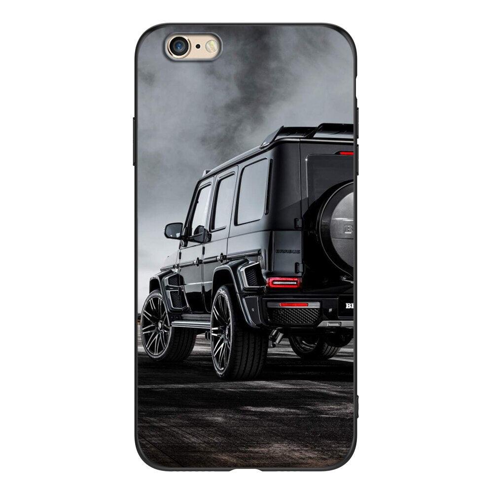 Cute Cover Soft Silicone Print Cars Print Phone Case For Iphone 5s 5 S Se 2016 4.0" Case Phone Cover On Iphone 6s 6 S Plus Funda Bumper Black Case Sport Race Car
